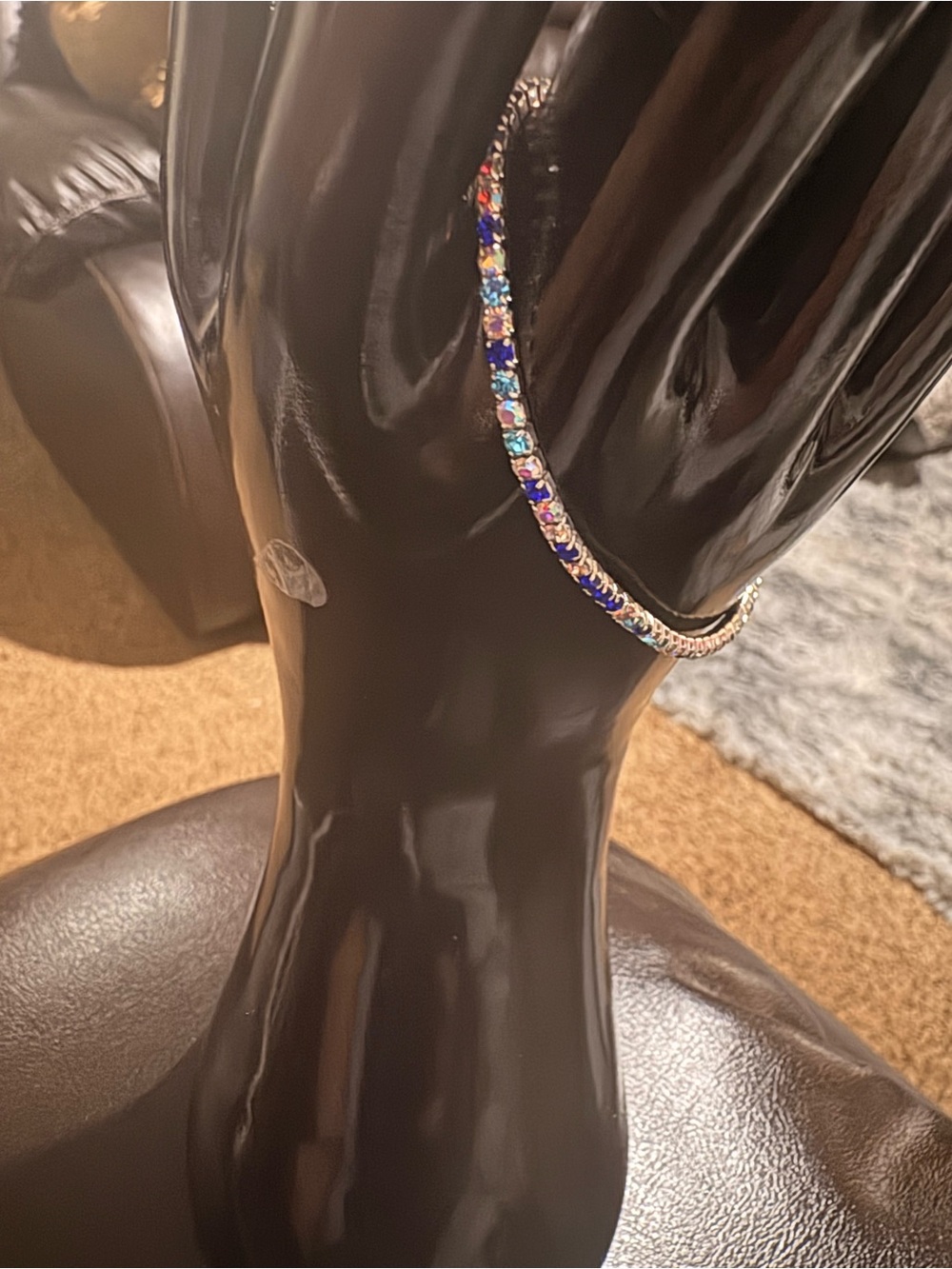 Multicolor Crystal Stretch Bracelet for Women